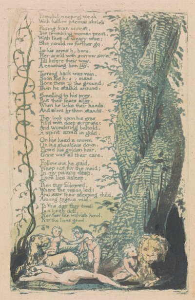 Songs of Innocence and of Experience, Plate 22 by William Blake